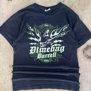 Vintage Y2K Dimebag Darrell Shirt Size S Metal Band Tour Guitar Memorial rock